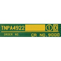 TARJETA DIGITAL PARA TV PANASONIC / NUMERO DE PARTE TNPA4922 / EM4922-103010004 / PANEL MC216F30F12 / MODELO TH-85PF12U